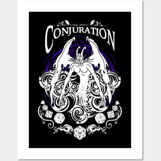Conjuration - D&D Magic School Series: White text Posters and Art